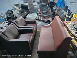 Pedicure and sofa rexin work finished
